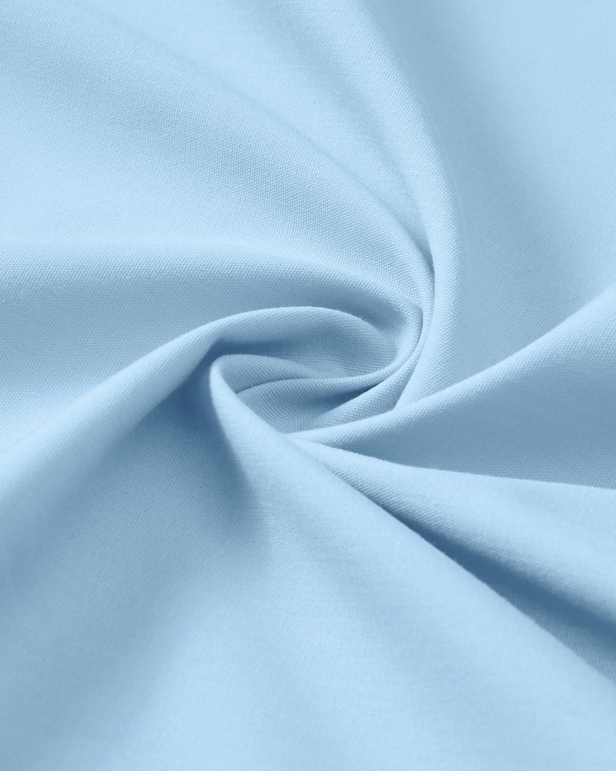 imageAlimens ampamp Gentle Mens Dress Shirts Long Sleeve Stretch Wrinkle Free Business Casual Button Down ShirtBlue