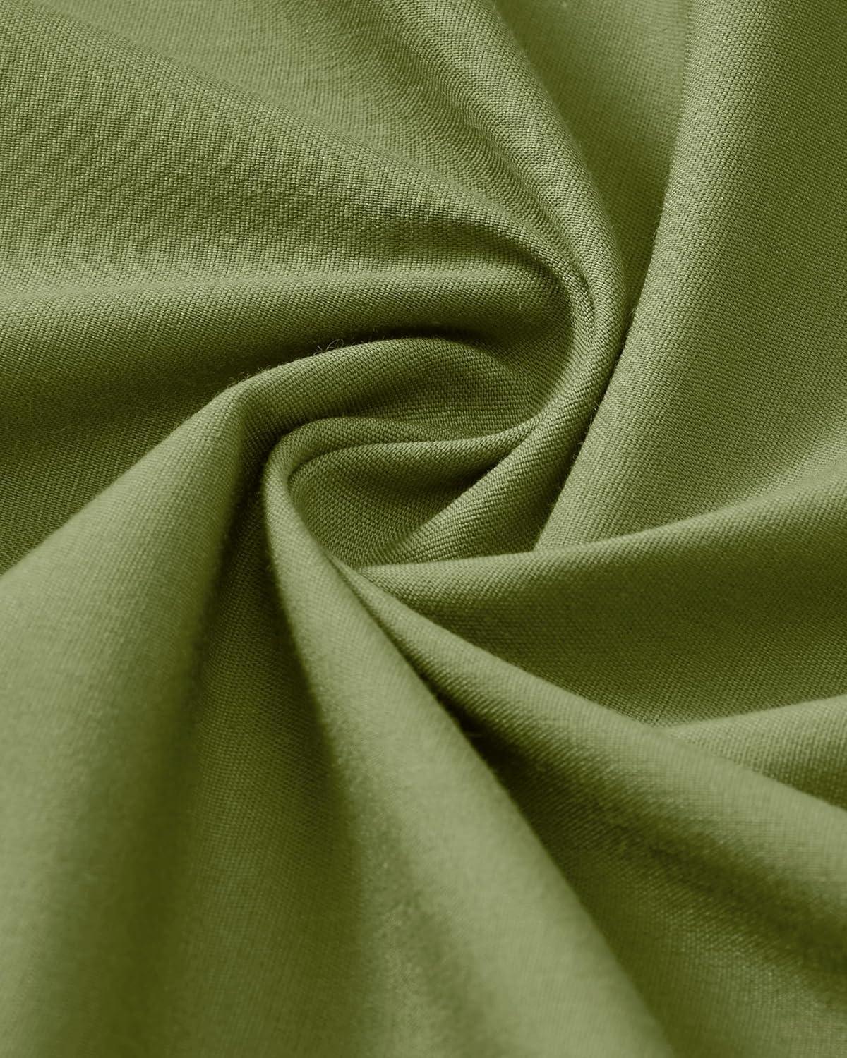 imageAlimens ampamp Gentle Mens Dress Shirts Long Sleeve Stretch Wrinkle Free Business Casual Button Down ShirtOlive Green