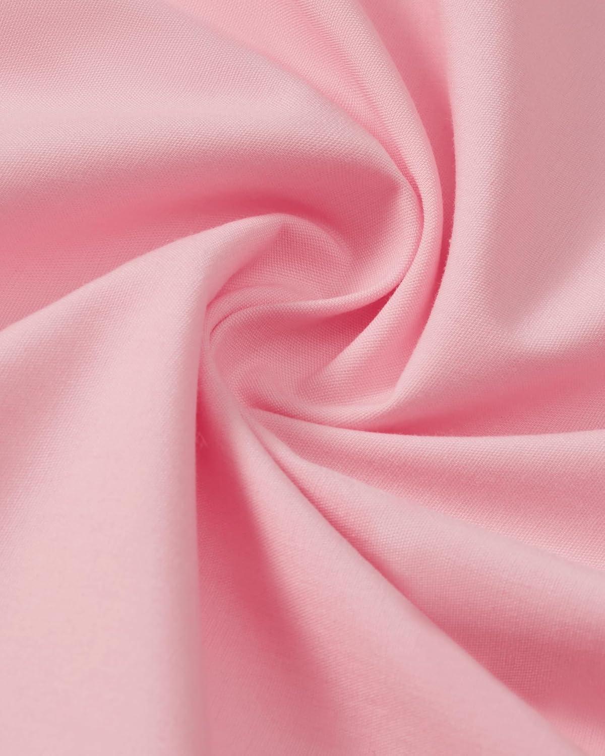 imageAlimens ampamp Gentle Mens Dress Shirts Long Sleeve Stretch Wrinkle Free Business Casual Button Down ShirtPink