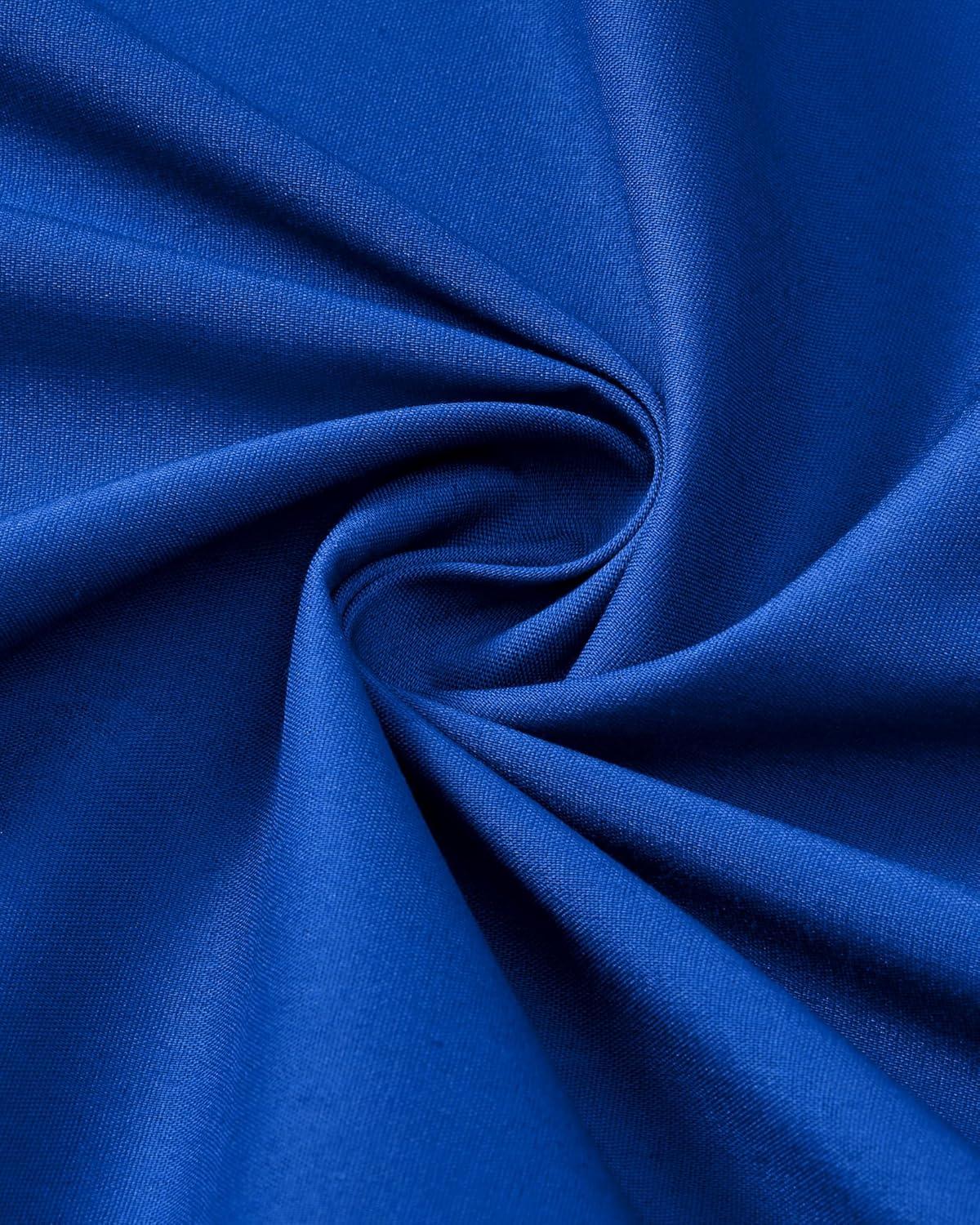 imageAlimens ampamp Gentle Mens Dress Shirts Long Sleeve Stretch Wrinkle Free Business Casual Button Down ShirtRoyal Blue