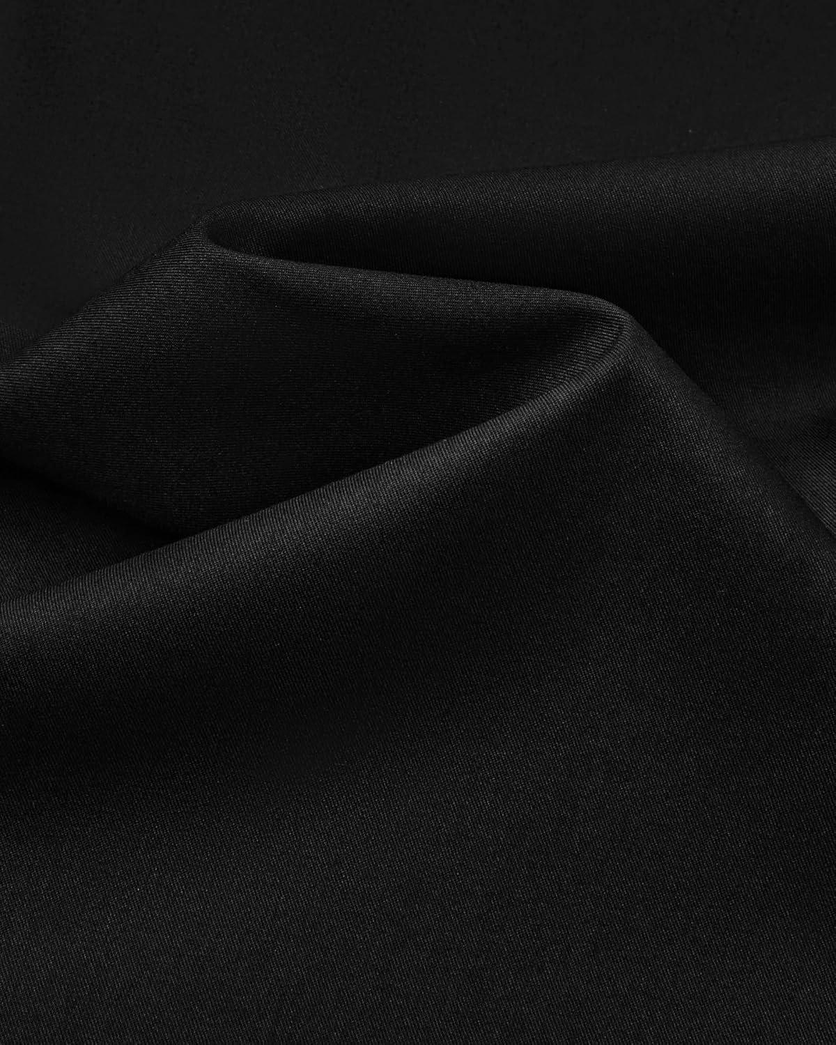 imageAlimens ampamp Gentle Mens Dress Shirts Long Sleeve Wrinkle Free Stretch Business Casual Button Down ShirtsBlack