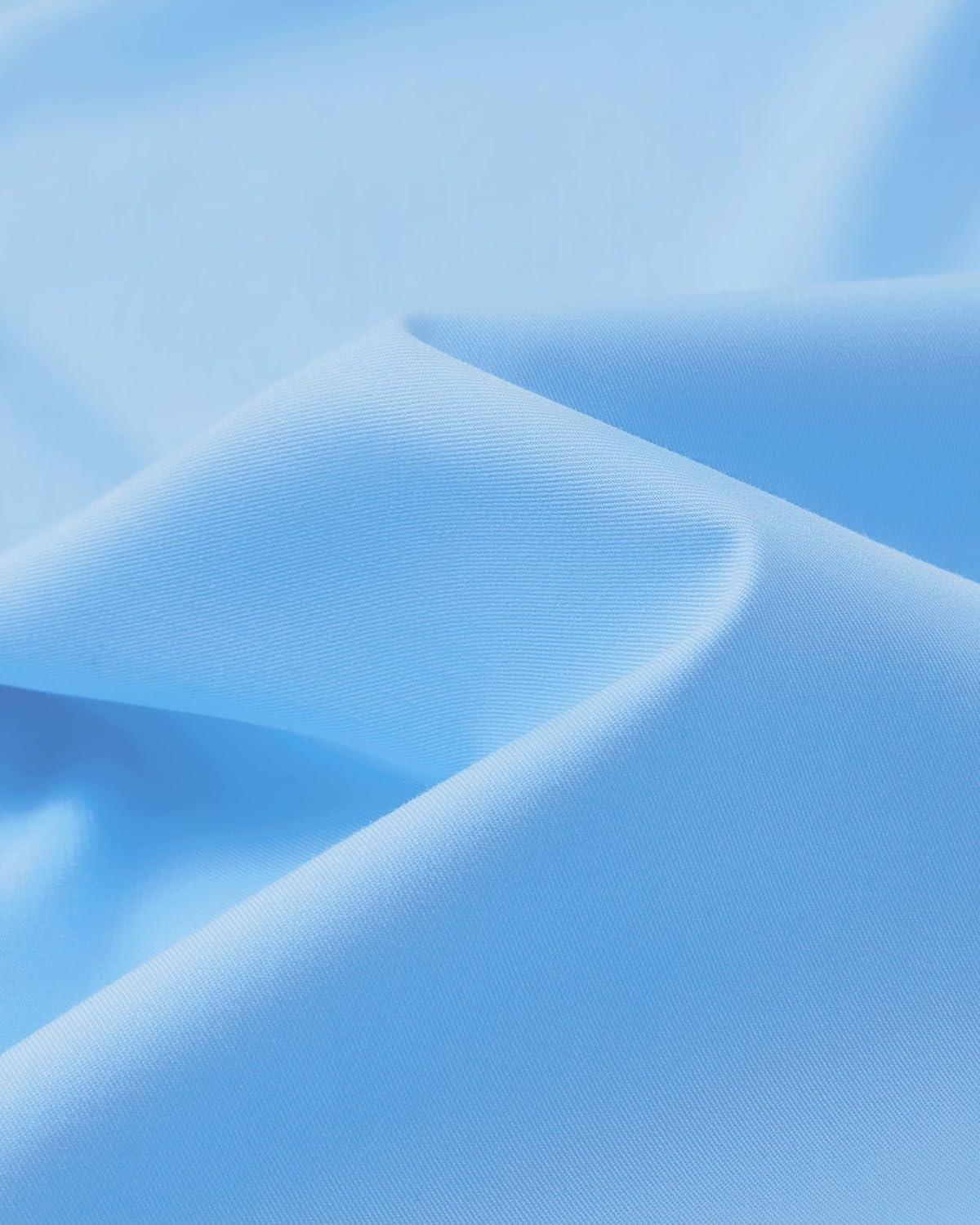 imageAlimens ampamp Gentle Mens Dress Shirts Long Sleeve Wrinkle Free Stretch Business Casual Button Down ShirtsBlue