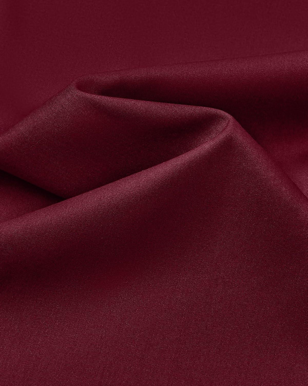 imageAlimens ampamp Gentle Mens Dress Shirts Long Sleeve Wrinkle Free Stretch Business Casual Button Down ShirtsBurgundy