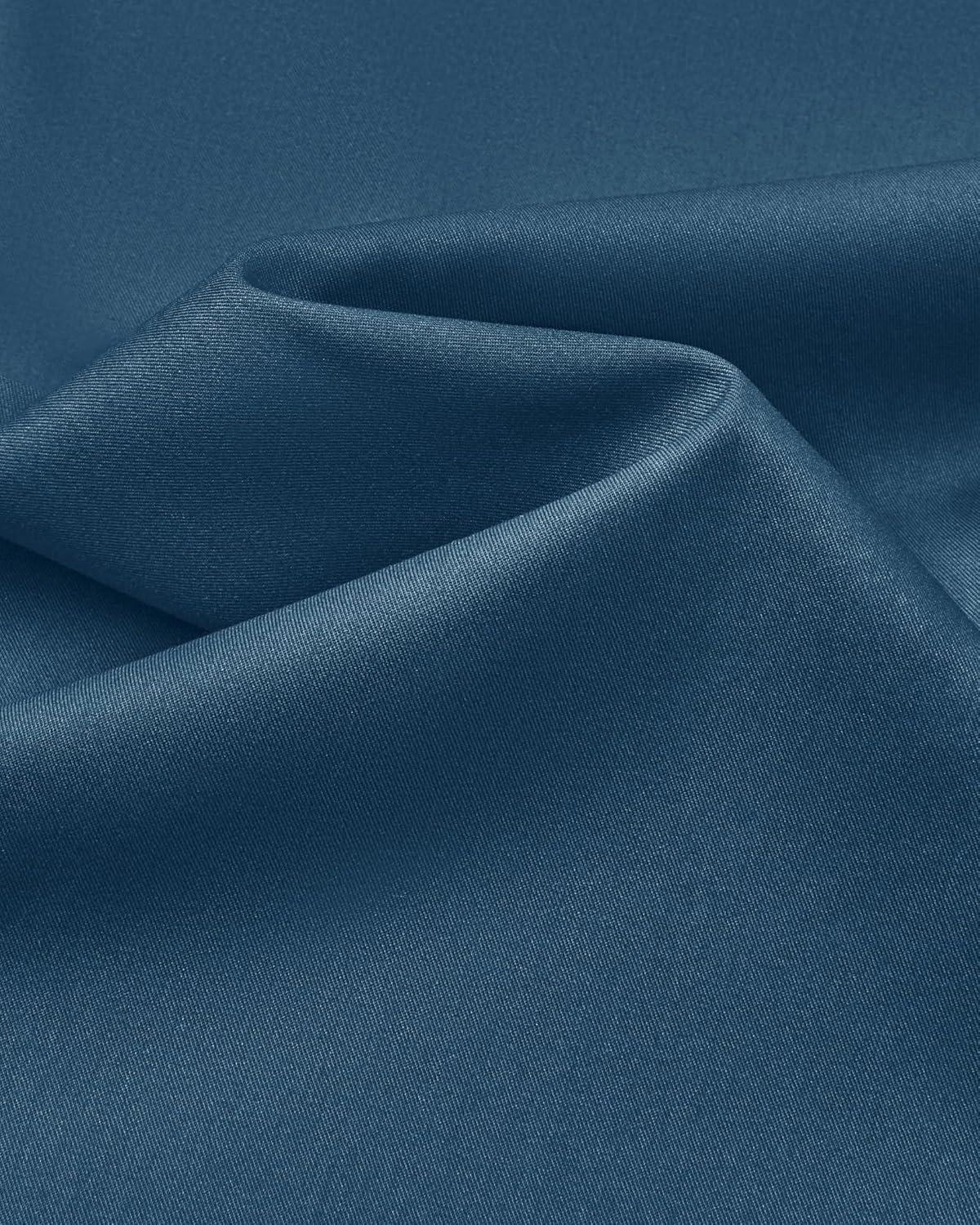 imageAlimens ampamp Gentle Mens Dress Shirts Long Sleeve Wrinkle Free Stretch Business Casual Button Down ShirtsDenim Blue