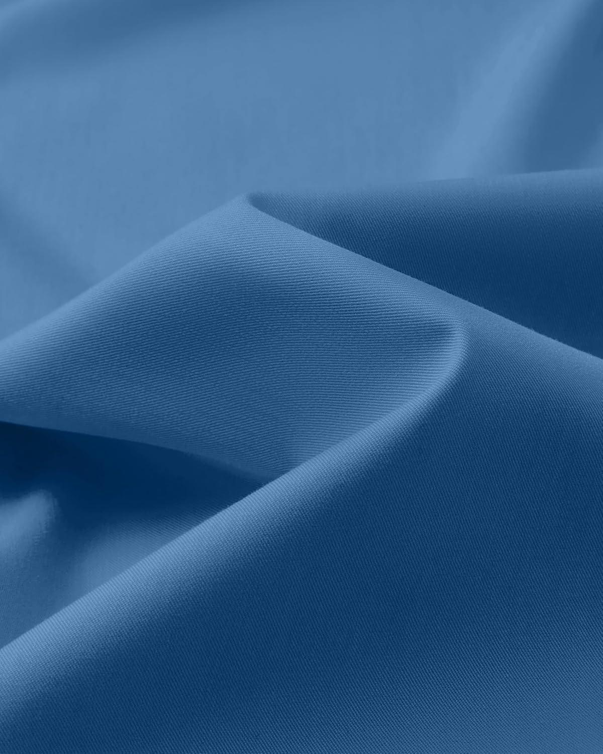 imageAlimens ampamp Gentle Mens Dress Shirts Long Sleeve Wrinkle Free Stretch Business Casual Button Down ShirtsHaze Blue