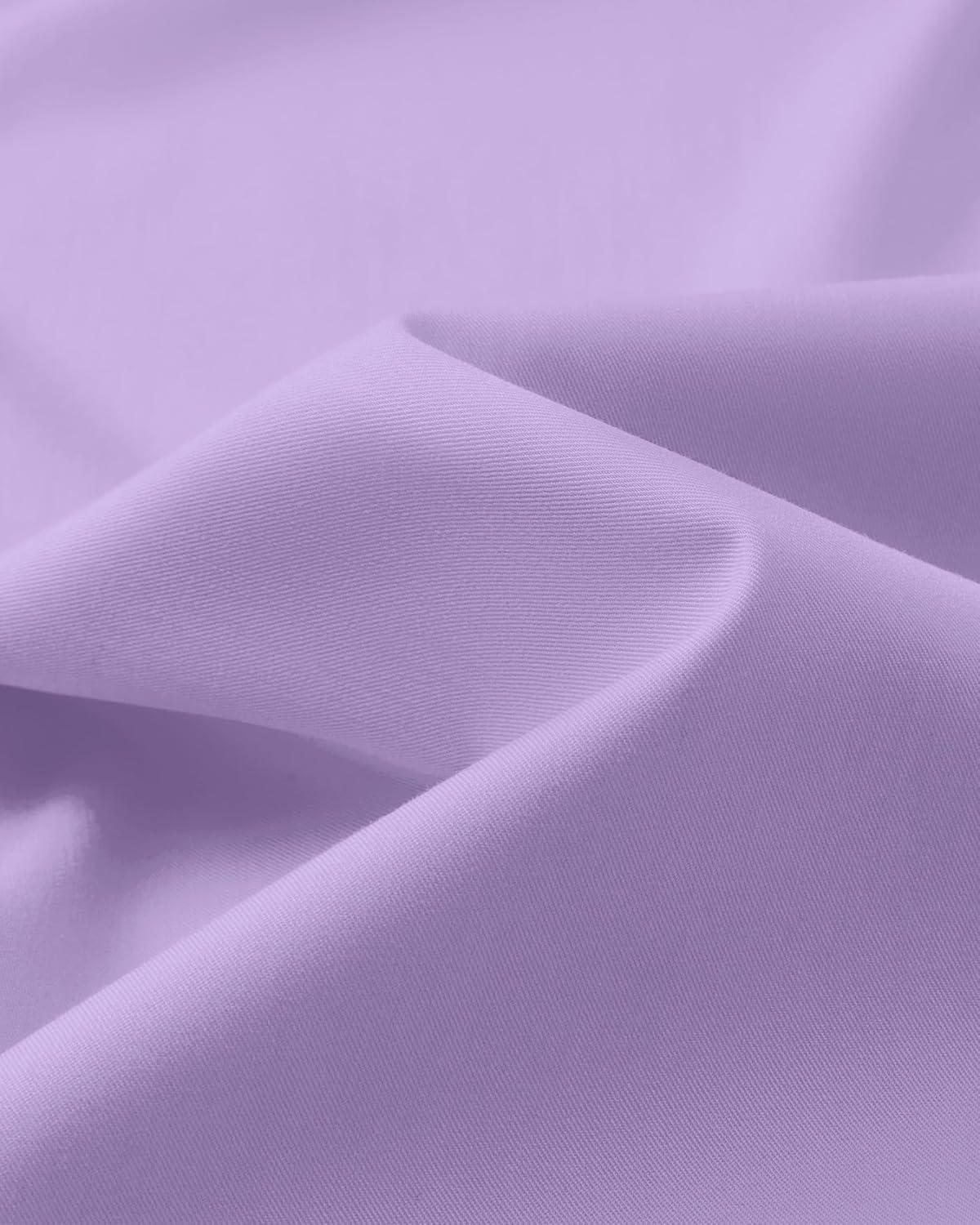 imageAlimens ampamp Gentle Mens Dress Shirts Long Sleeve Wrinkle Free Stretch Business Casual Button Down ShirtsLavender Purple