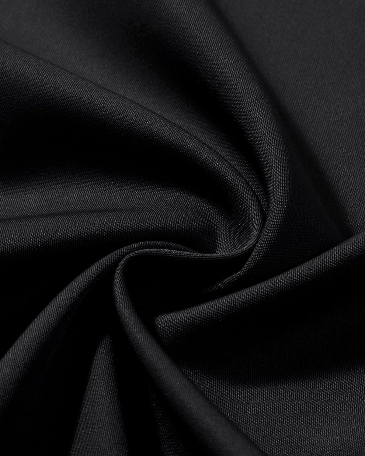 imageAlimens ampamp Gentle Mens Dress Shirts Long Sleeve Wrinkle Free Stretch Business Casual Wedding Button Down ShirtBlack