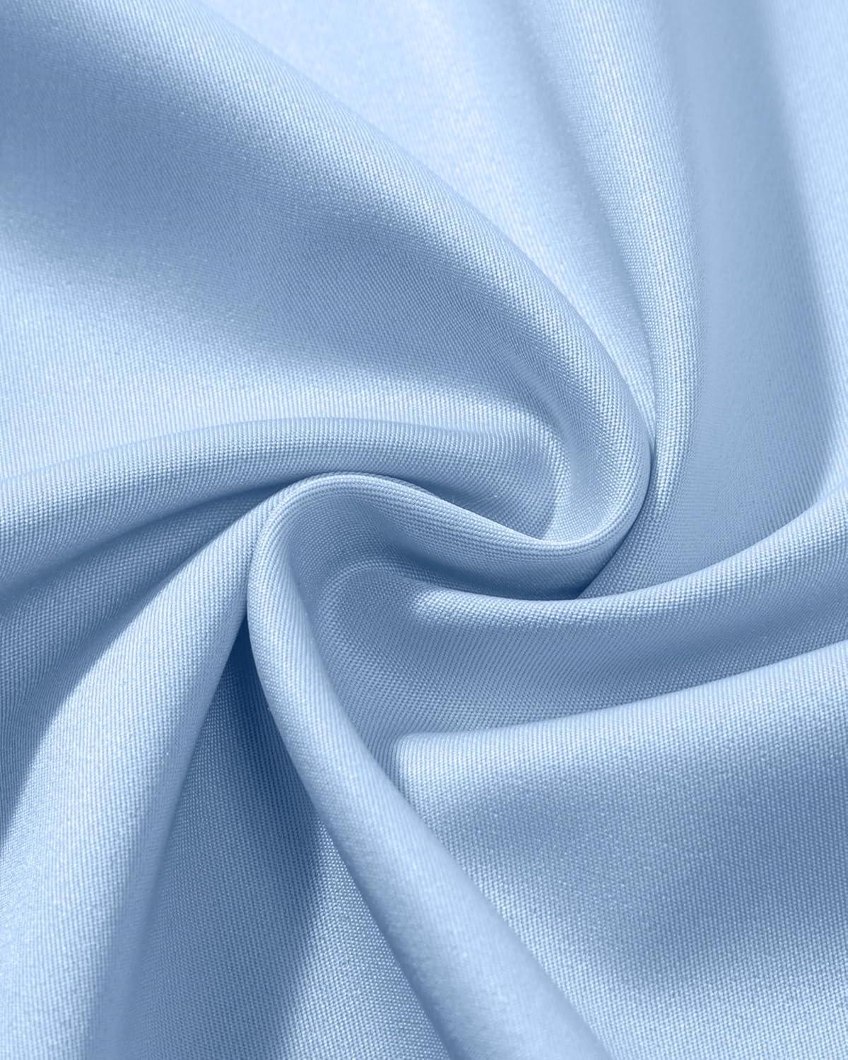 imageAlimens ampamp Gentle Mens Dress Shirts Long Sleeve Wrinkle Free Stretch Business Casual Wedding Button Down ShirtBlue