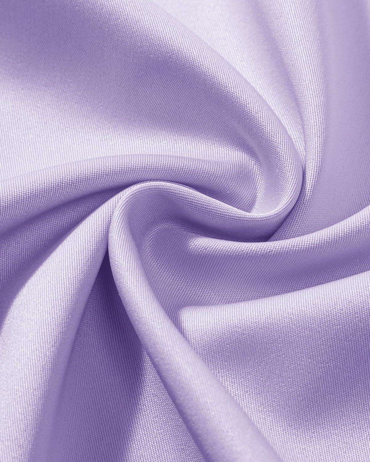 imageAlimens ampamp Gentle Mens Dress Shirts Long Sleeve Wrinkle Free Stretch Business Casual Wedding Button Down ShirtLavender