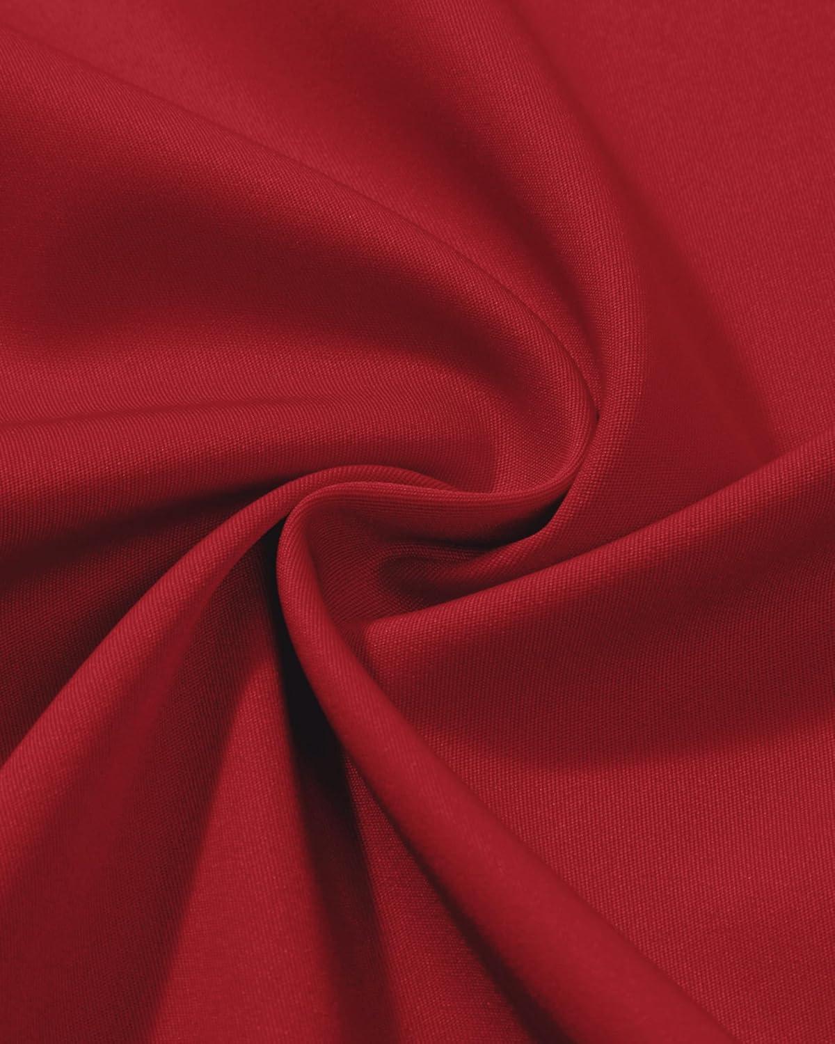 imageAlimens ampamp Gentle Mens Dress Shirts Long Sleeve Wrinkle Free Stretch Business Casual Wedding Button Down ShirtRed