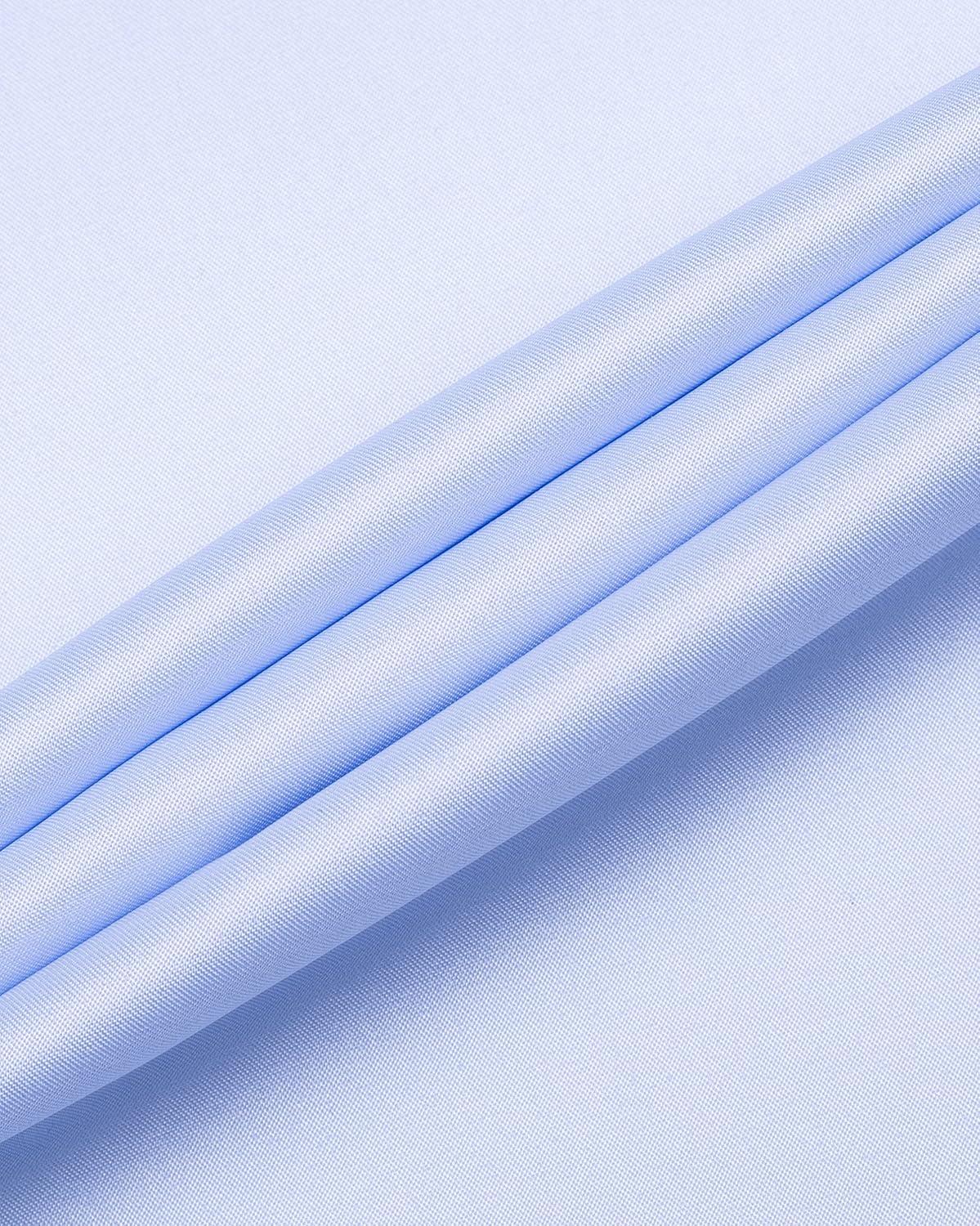 imageAlimens ampamp Gentle Mens Dress Shirts Long Sleeve WrinkleFree Business Casual Button Down ShirtBlue