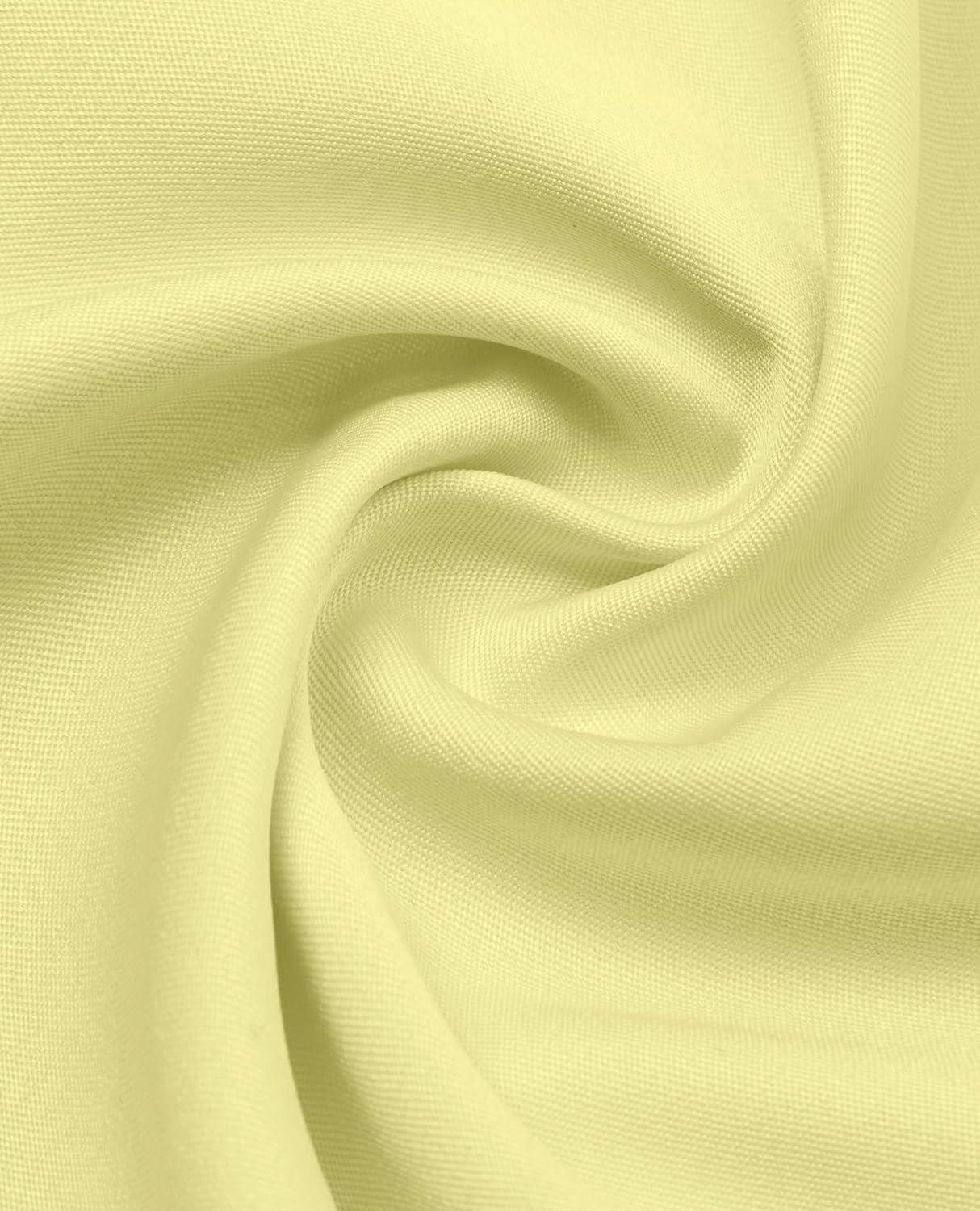 imageAlimens ampamp Gentle Mens Dress Shirts Long Sleeve WrinkleFree Business Casual Button Down ShirtBright Yellow