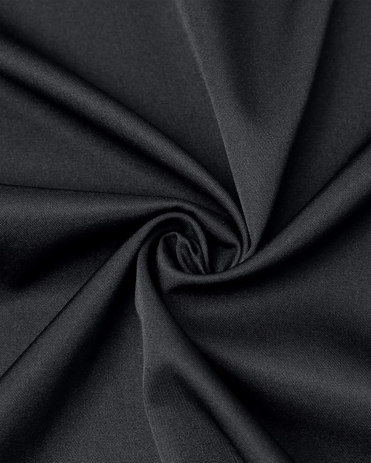 imageAlimens ampamp Gentle Mens Dress Shirts Long Sleeve WrinkleFree Business Casual Button Down ShirtFlex Black Red