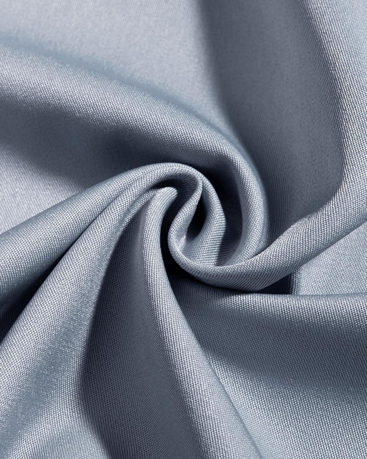 imageAlimens ampamp Gentle Mens Dress Shirts Long Sleeve WrinkleFree Business Casual Button Down ShirtLight Blue