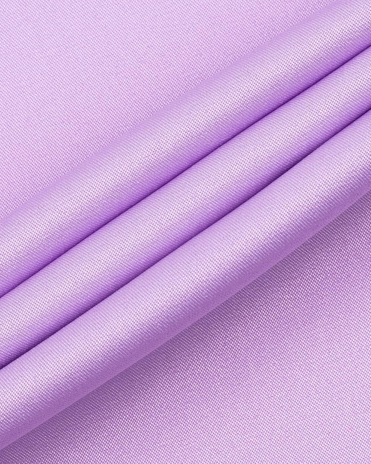 imageAlimens ampamp Gentle Mens Dress Shirts Long Sleeve WrinkleFree Business Casual Button Down ShirtLight Purple