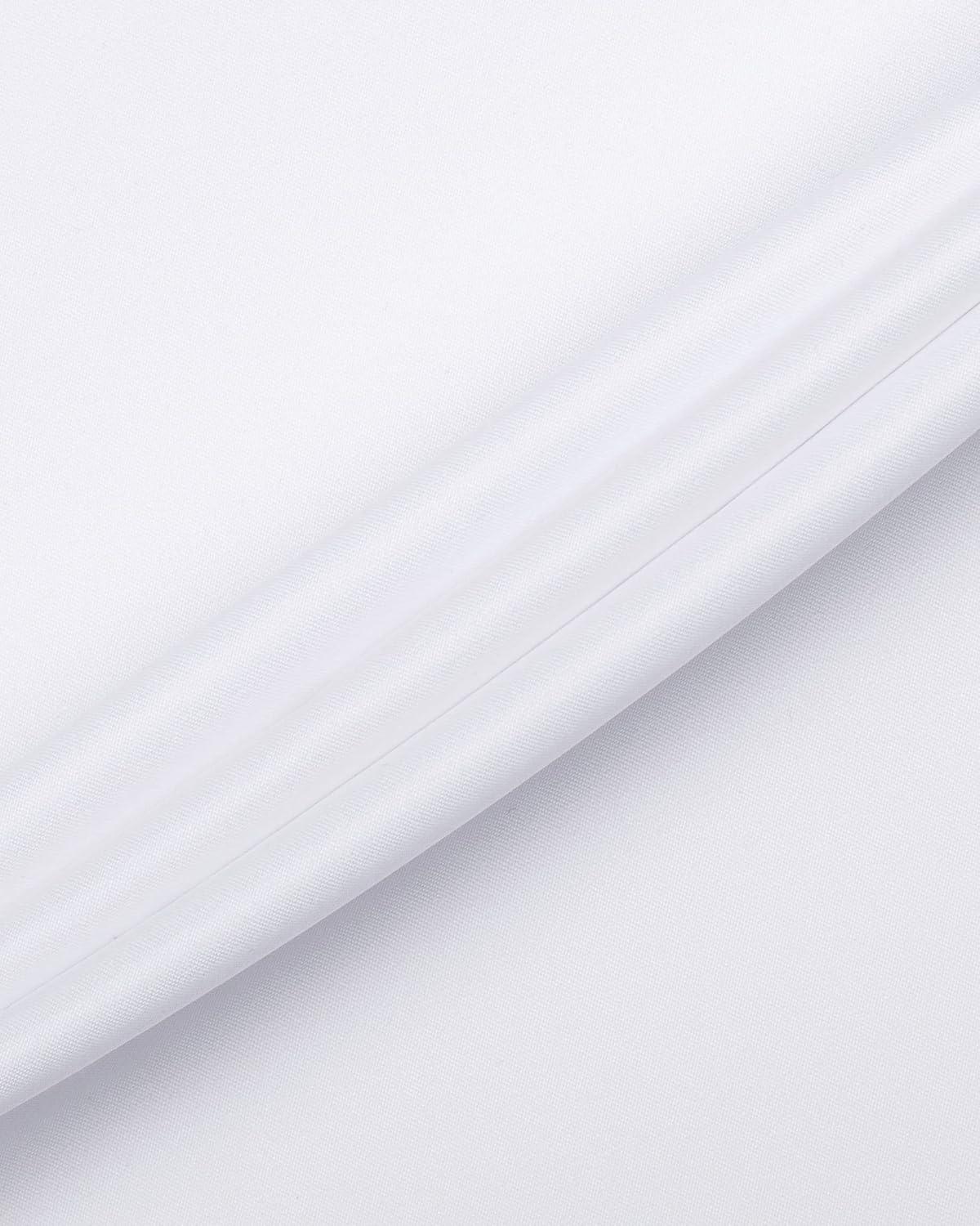 imageAlimens ampamp Gentle Mens Dress Shirts Long Sleeve WrinkleFree Business Casual Button Down ShirtWhite Blue