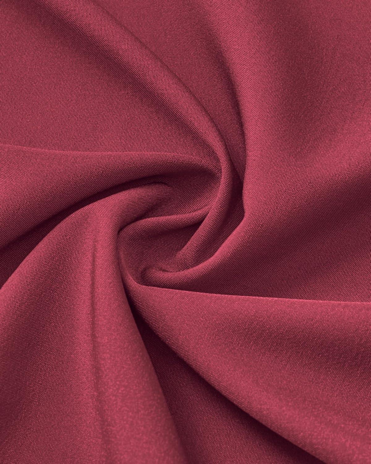 imageAlimens ampamp Gentle Mens Dress Shirts Stretch Long Sleeve Wrinkle Free Business Casual Button Down Shirt for WeddingBurgundy