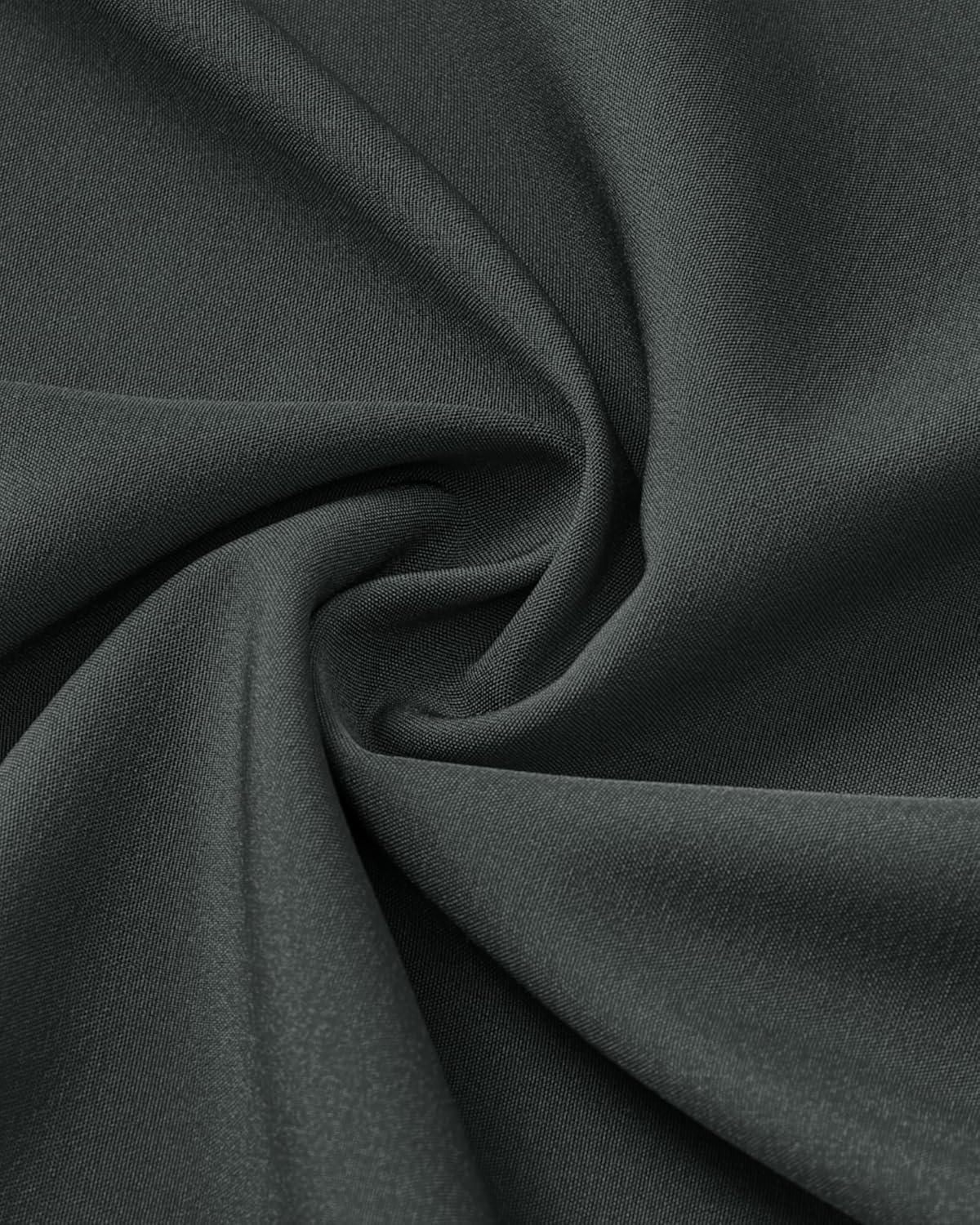 imageAlimens ampamp Gentle Mens Dress Shirts Stretch Long Sleeve Wrinkle Free Business Casual Button Down Shirt for WeddingCharcoal