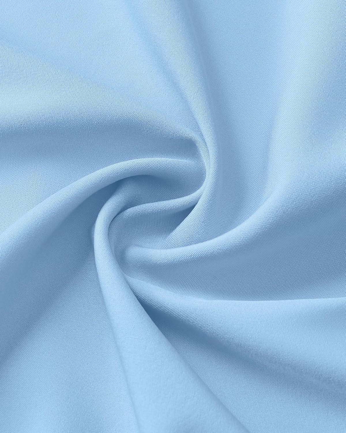 imageAlimens ampamp Gentle Mens Dress Shirts Stretch Long Sleeve Wrinkle Free Business Casual Button Down Shirt for WeddingLight Blue