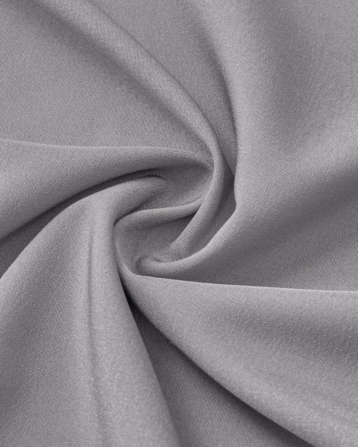 imageAlimens ampamp Gentle Mens Dress Shirts Stretch Long Sleeve Wrinkle Free Business Casual Button Down Shirt for WeddingLight Grey