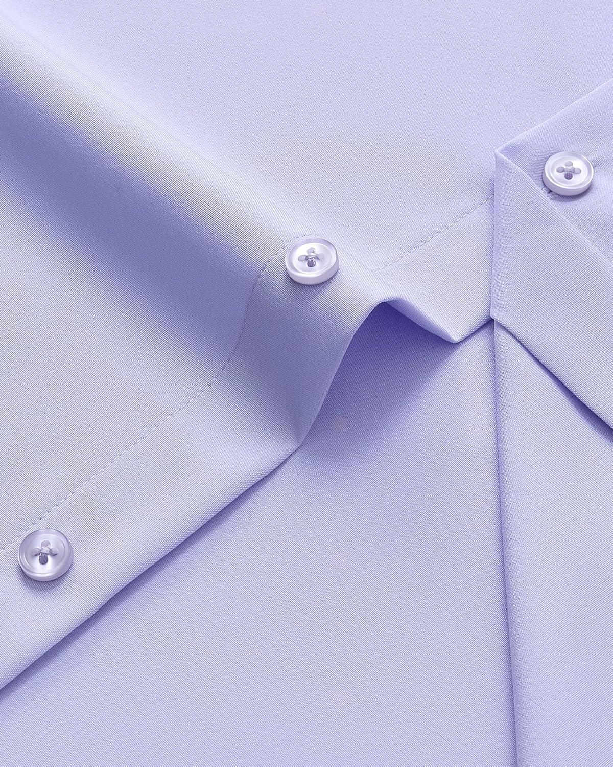 imageAlimens ampamp Gentle Mens Dress Shirts Stretch Long Sleeve Wrinkle Free Business Casual Button Down Shirt for WeddingLight Purple