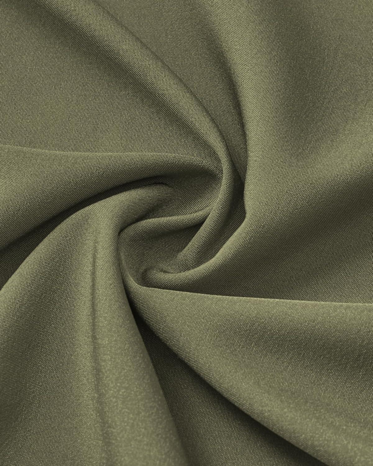 imageAlimens ampamp Gentle Mens Dress Shirts Stretch Long Sleeve Wrinkle Free Business Casual Button Down Shirt for WeddingOlive Green