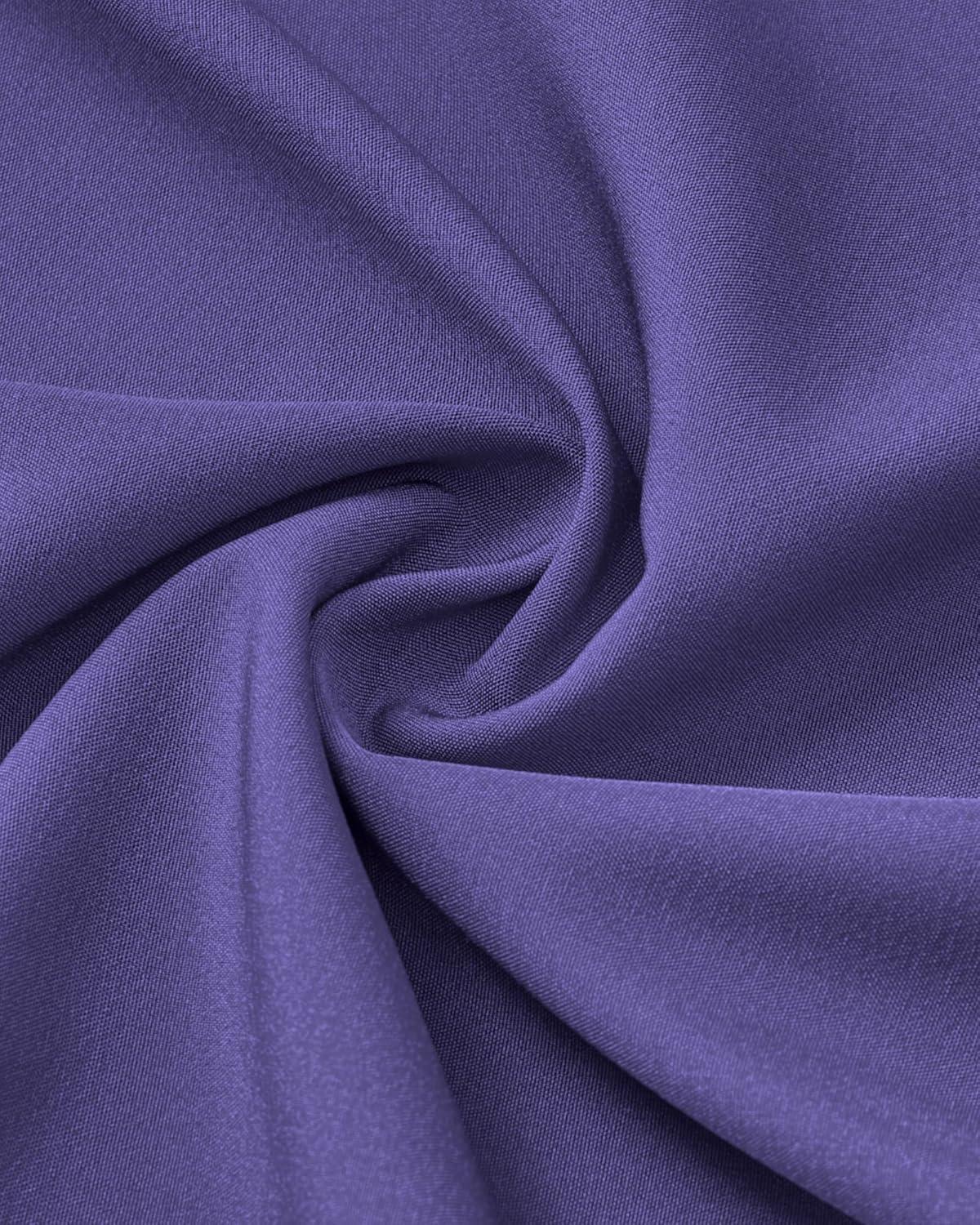 imageAlimens ampamp Gentle Mens Dress Shirts Stretch Long Sleeve Wrinkle Free Business Casual Button Down Shirt for WeddingPurple