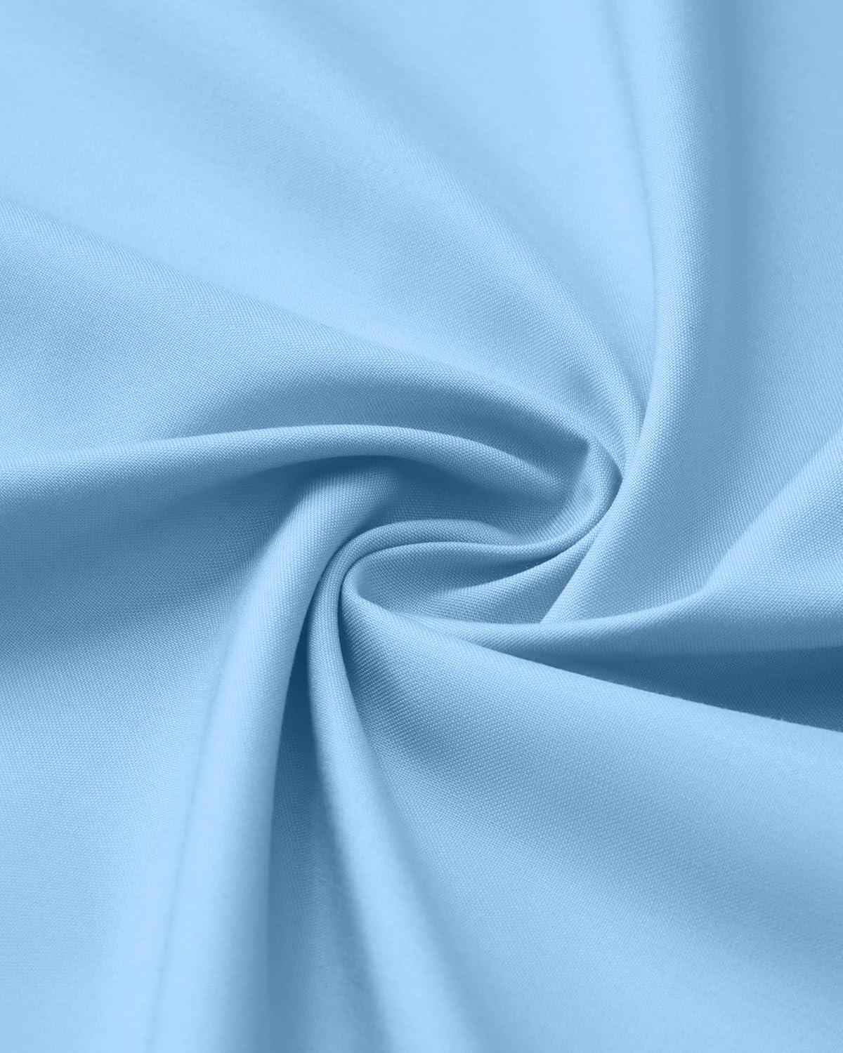 imageAlimens ampamp Gentle Mens Long Sleeve Dress Shirts Wrinkle Free Stretch Wedding Business Casual Button Down ShirtBlue