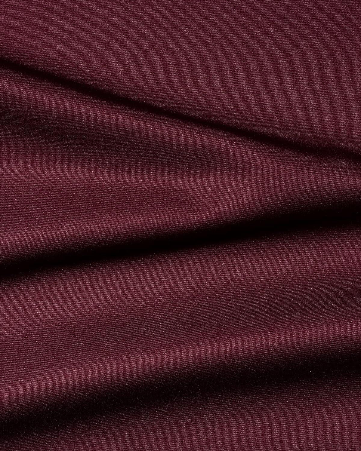 imageAlimens ampamp Gentle Mens Short Sleeve Dress Shirts Wrinkle Free Solid Casual Button Down Shirts with PocketAwine Red