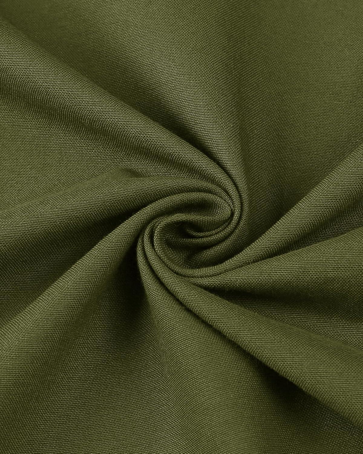 imageAlimens ampamp Gentle Mens Short Sleeve Oxford Shirt Regular Fit Button Down Collar Shirts with PocketArmy Green