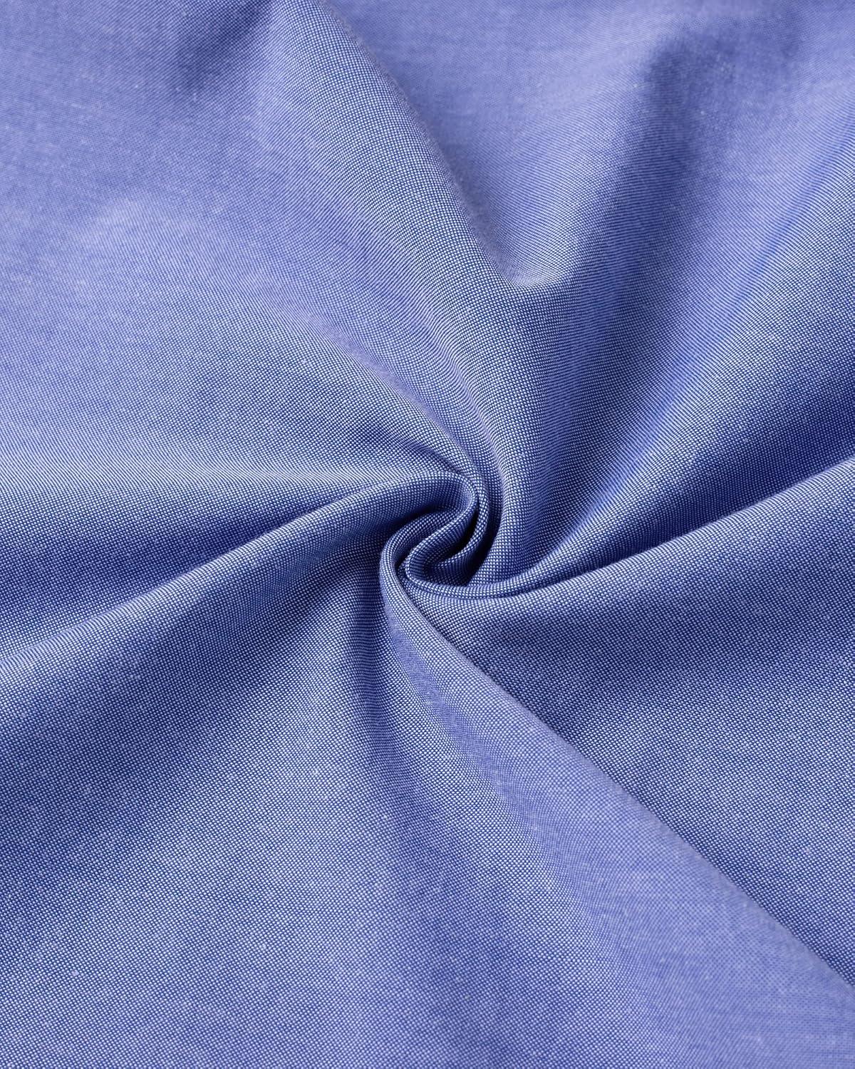 imageAlimens ampamp Gentle Mens Solid Oxford Shirt Long Sleeve Dress Shirt Work Casual Button Down Shirts with PocketAroyal Blue