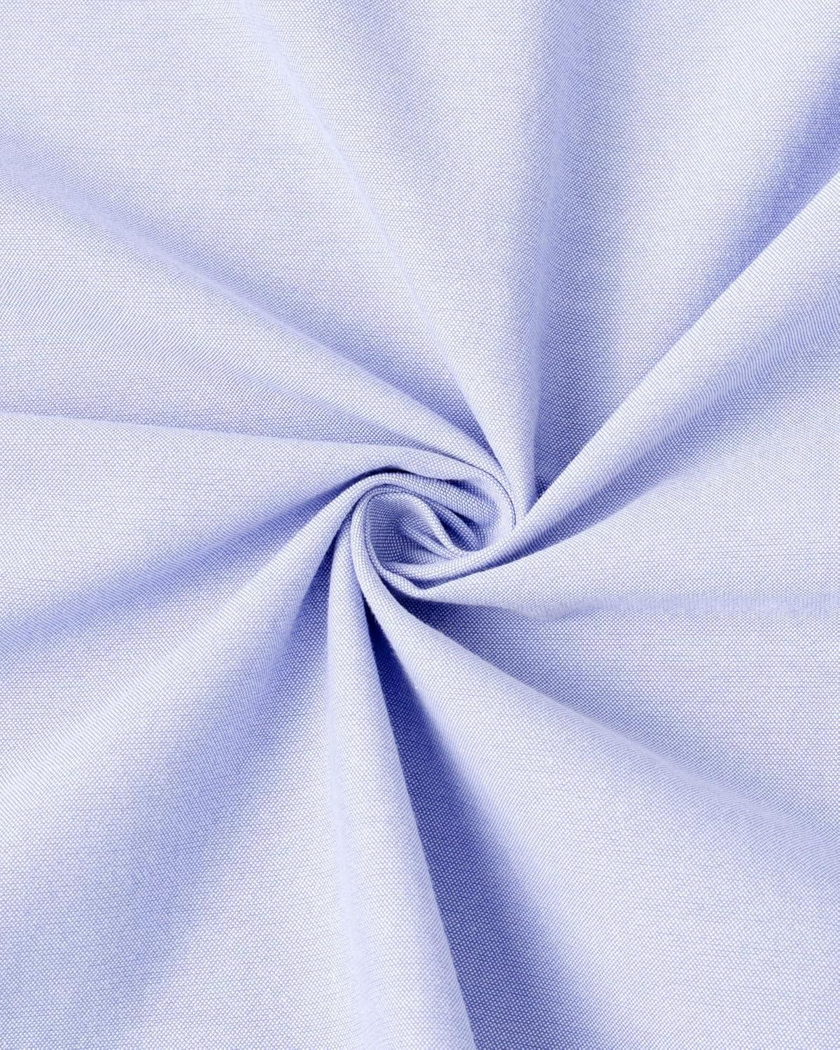 imageAlimens ampamp Gentle Mens Solid Oxford Shirt Long Sleeve Dress Shirt Work Casual Button Down Shirts with PocketBlue Purple