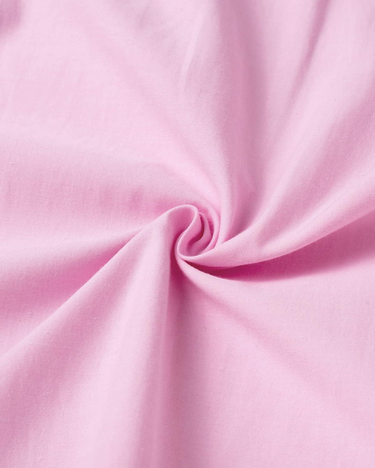 imageAlimens ampamp Gentle Mens Solid Oxford Shirt Long Sleeve Dress Shirt Work Casual Button Down Shirts with PocketPink