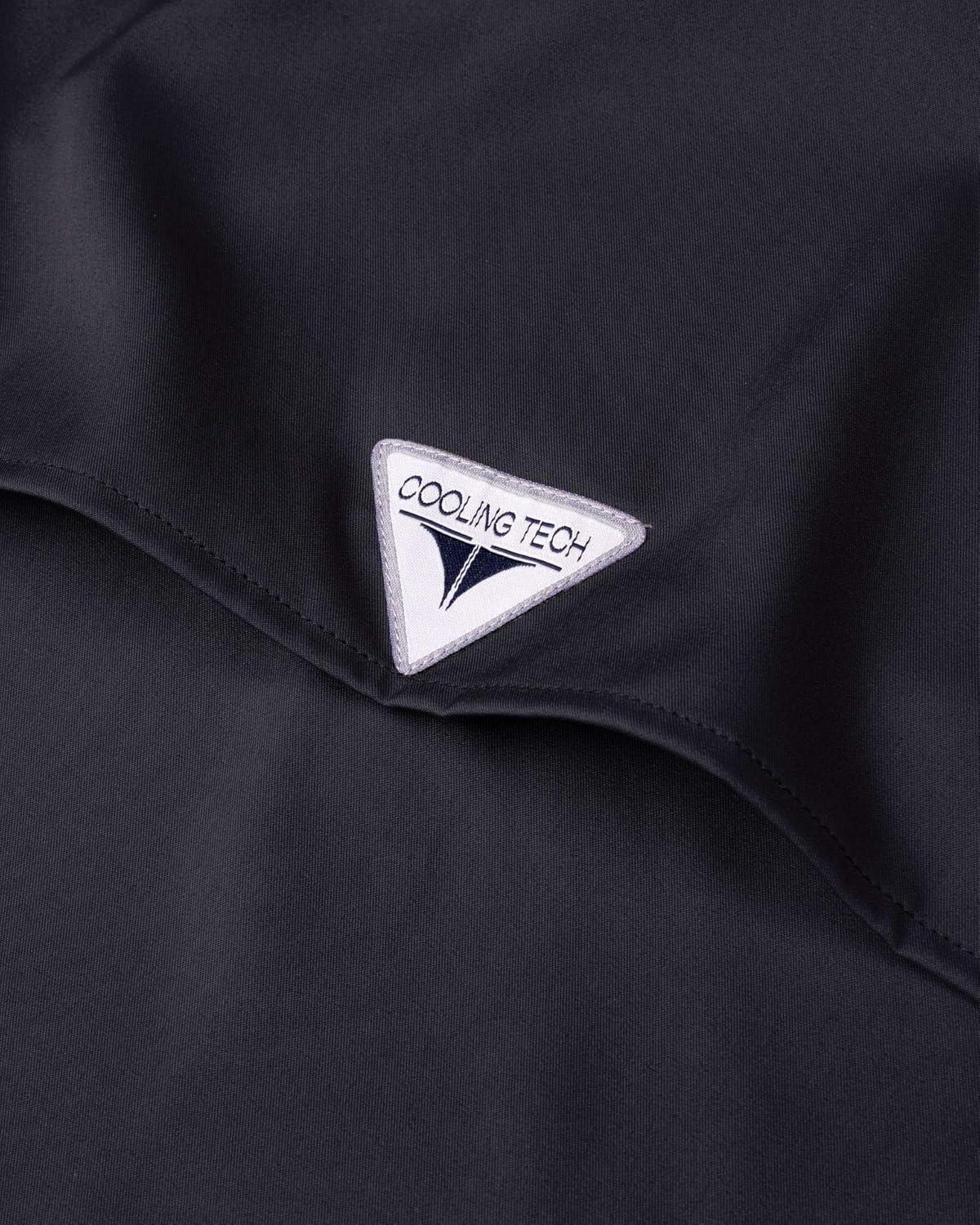 imageAlimens ampamp Gentle Short Sleeve Fishing Shirt Wicking Fabric Sun Protection Casual Button Down ShirtsBlack