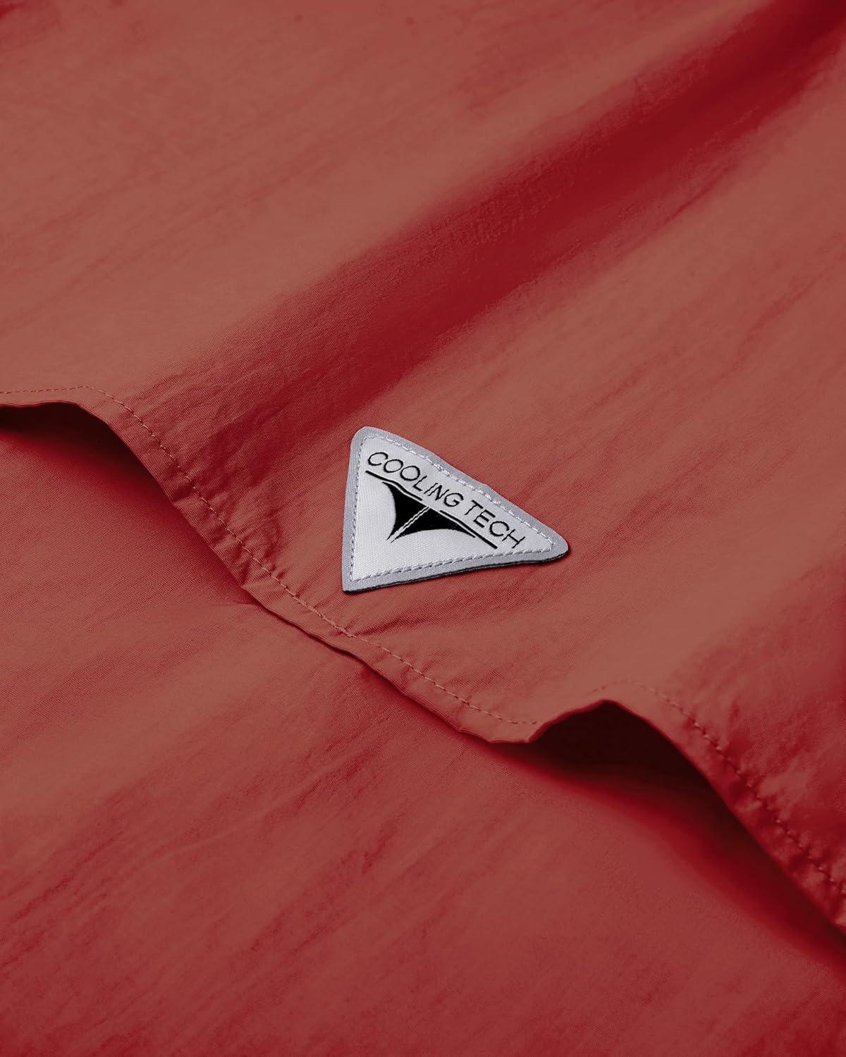 imageAlimens ampamp Gentle Short Sleeve Fishing Shirt Wicking Fabric Sun Protection Casual Button Down ShirtsBurgundy