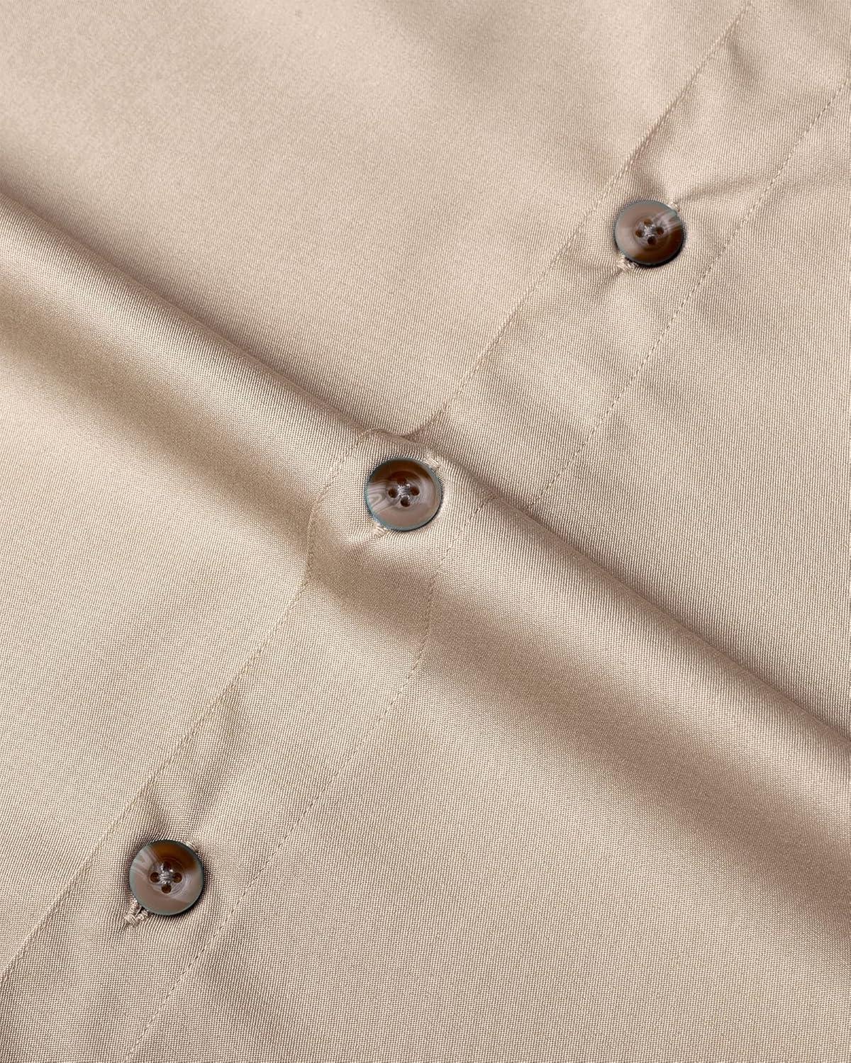 imageAlimens ampamp Gentle Short Sleeve Fishing Shirt Wicking Fabric Sun Protection Casual Button Down ShirtsKhaki