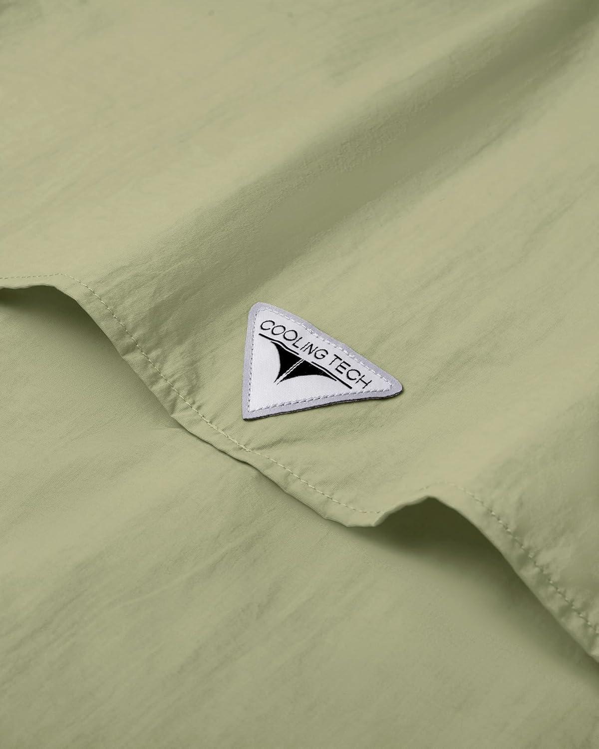 imageAlimens ampamp Gentle Short Sleeve Fishing Shirt Wicking Fabric Sun Protection Casual Button Down ShirtsKhaki Yellow