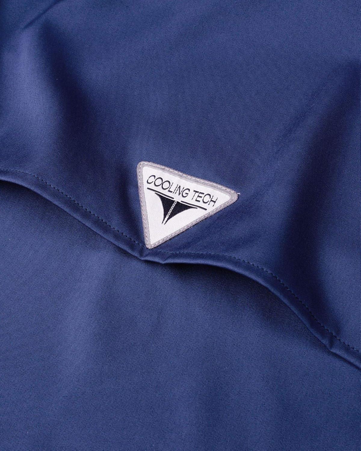 imageAlimens ampamp Gentle Short Sleeve Fishing Shirt Wicking Fabric Sun Protection Casual Button Down ShirtsNavy