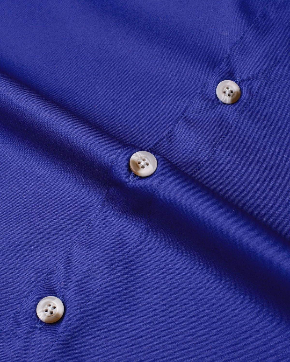 imageAlimens ampamp Gentle Short Sleeve Fishing Shirt Wicking Fabric Sun Protection Casual Button Down ShirtsRoyal Blue