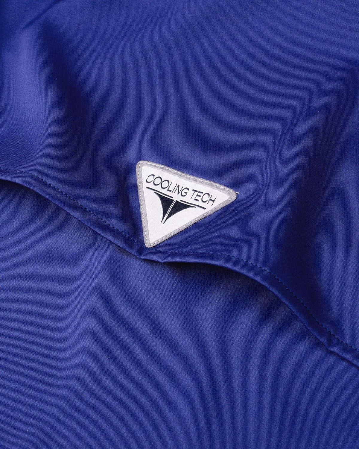 imageAlimens ampamp Gentle Short Sleeve Fishing Shirt Wicking Fabric Sun Protection Casual Button Down ShirtsRoyal Blue