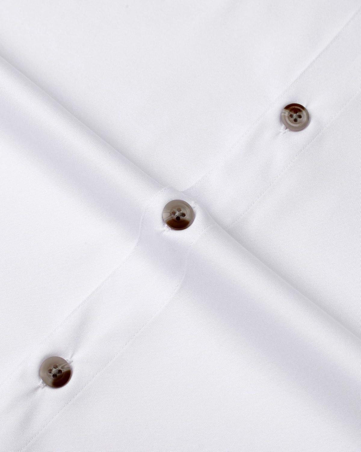 imageAlimens ampamp Gentle Short Sleeve Fishing Shirt Wicking Fabric Sun Protection Casual Button Down ShirtsWhite