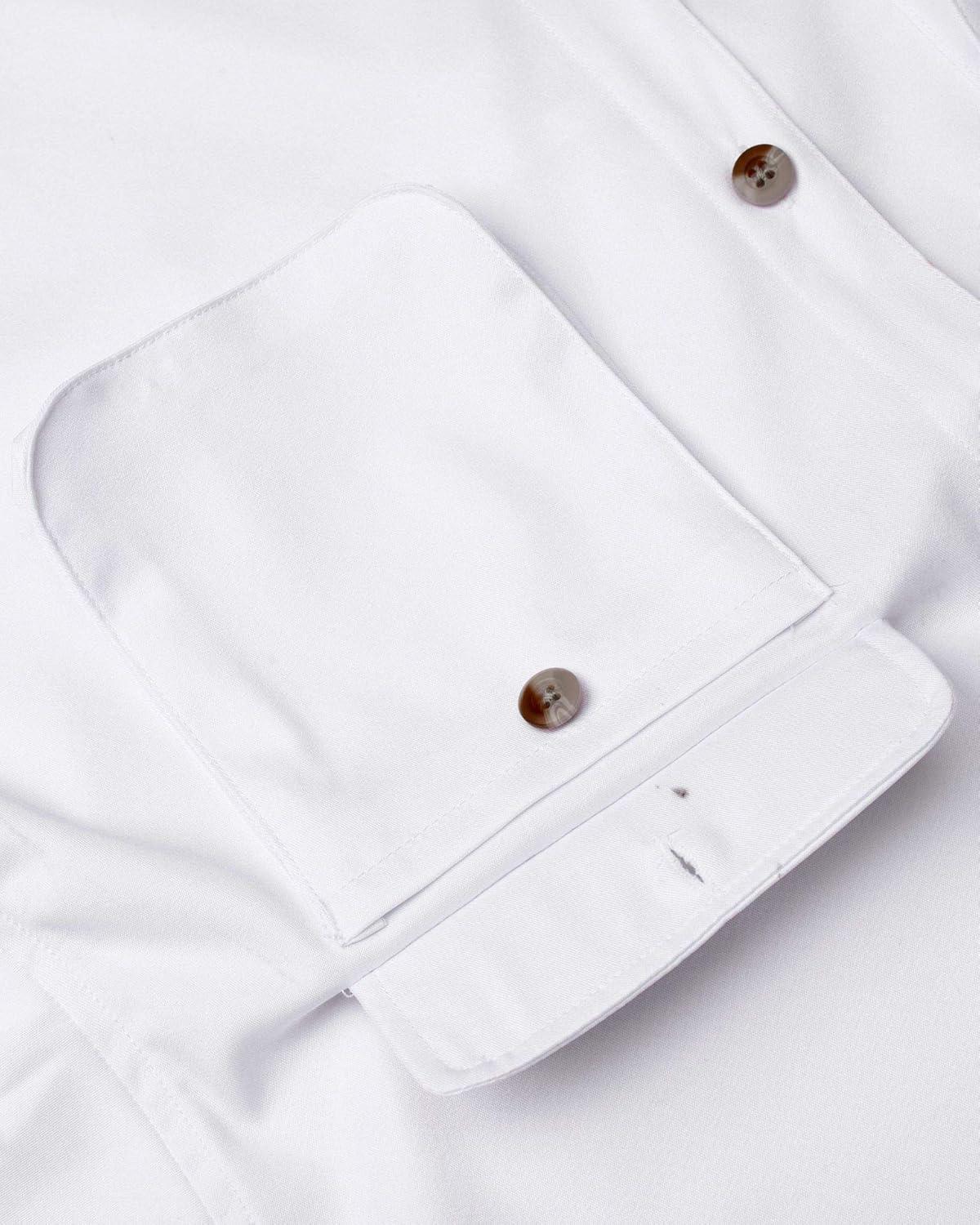 imageAlimens ampamp Gentle Short Sleeve Fishing Shirt Wicking Fabric Sun Protection Casual Button Down ShirtsWhite