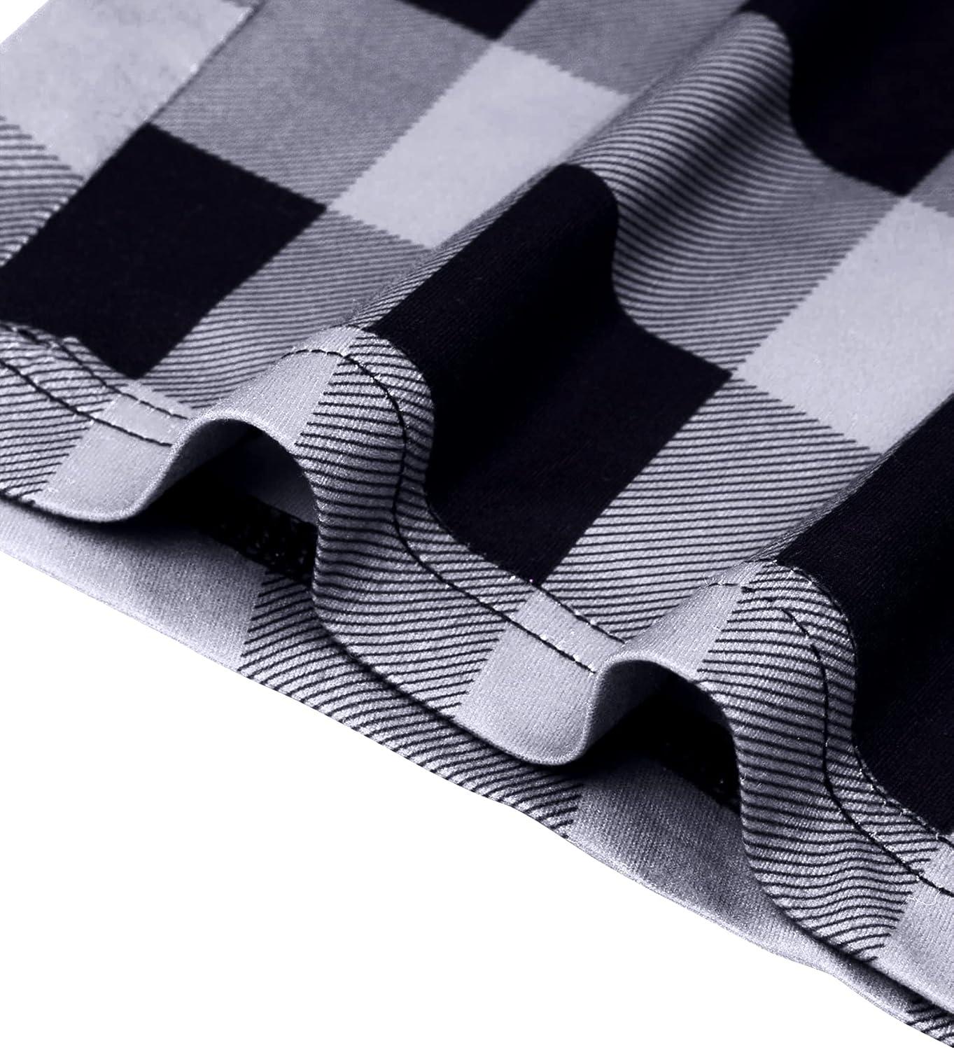 imageAlimens ampamp Gentle Womens Pajama Pants Plaid Stretch Comfy Lounge Pants Drawstring Waist Sleep Bottoms with PocketsGreyblack