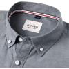 Alimens & Gentle Boys Long Sleeve Solid Button Down Oxford Shirt Collared Cotton Top with Chest Pocket(Light Grey)