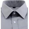Alimens & Gentle French Cuff Regular Fit Dress Shirts (Cufflink Included)(Grey)