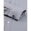 Alimens & Gentle French Cuff Regular Fit Dress Shirts (Cufflink Included)(Grey)