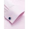 Alimens & Gentle French Cuff Regular Fit Dress Shirts (Cufflink Included)(Pink)
