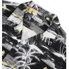 Alimens & Gentle Hawaiian Shirt for Men Summer Beach Casual Short Sleeve Button Down Shirts Printed Tropical Vacation Shirts(Black Beach)