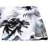 Alimens & Gentle Hawaiian Shirt for Men Summer Beach Casual Short Sleeve Button Down Shirts Printed Tropical Vacation Shirts(Black White Palm)