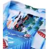 Alimens & Gentle Hawaiian Shirt for Men Summer Beach Casual Short Sleeve Button Down Shirts Printed Tropical Vacation Shirts(Blue Sky)